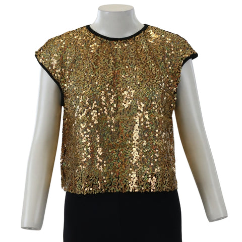 Crop Tee Sequinned Adult