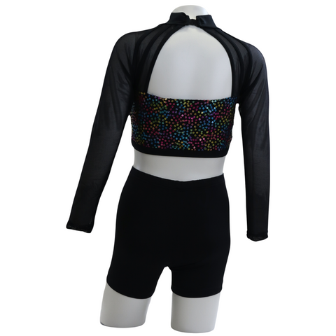 Cage Strap L/S Croptop Adult