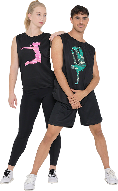 Camo Print Singlet Mens Adult