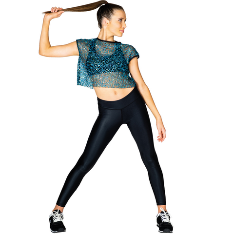 Crop Tee Sequinned Adult
