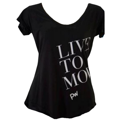 Live To Move Tee  Adult