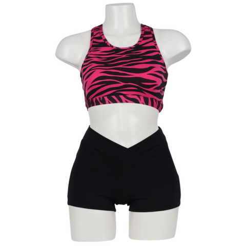 Muscleback Croptop Zebra-Spider Mesh Adult