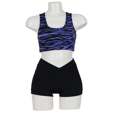 Muscleback Croptop Zebra-Spider Mesh Adult