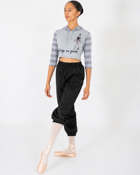 On Pointe Cropped Hoodie Adult