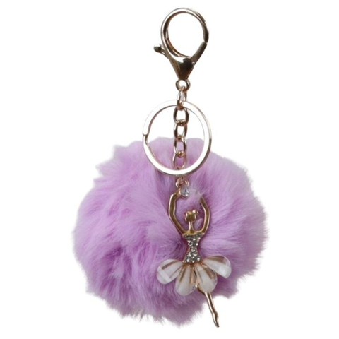 Keychain Pom Pom Ballerina