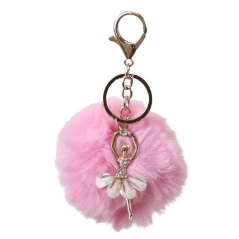 Keychain Pom Pom Ballerina