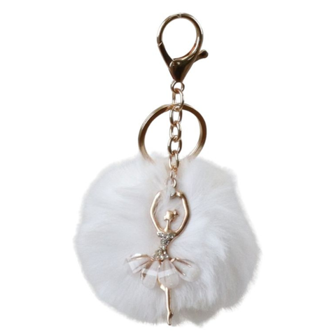 Keychain Pom Pom Ballerina