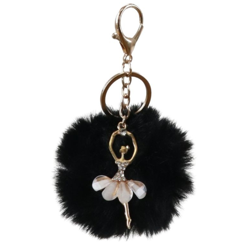 Keychain Pom Pom Ballerina