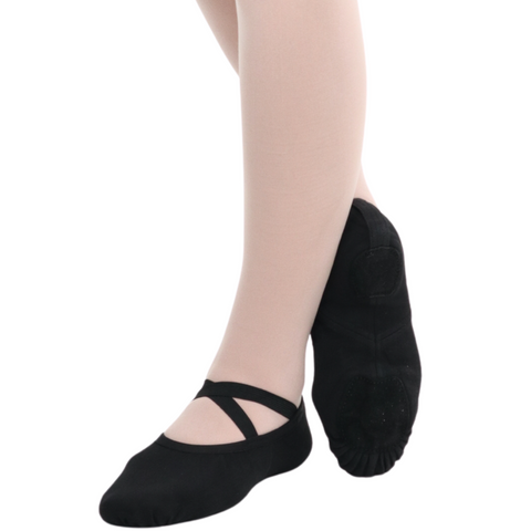 Stretch Canvas Split Sole Flat Adult