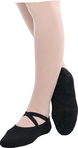 Stretch Canvas Split Sole Flat Adult