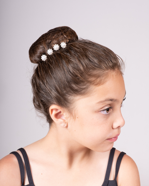 Crystal & Pearl Hairpins Sm