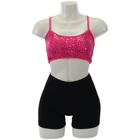 X Back Croptop Sequin Adult