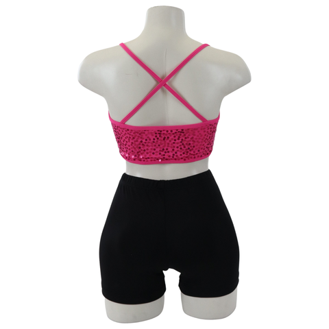 X Back Croptop Sequin Adult