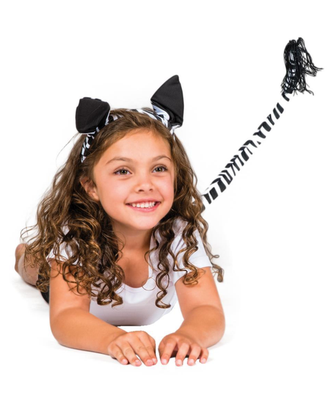 Zebra Head & Tail Set Child