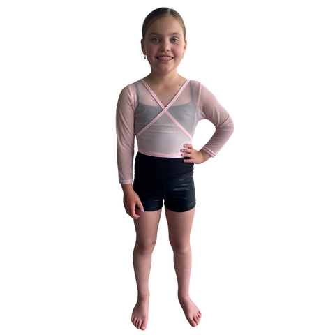 Mesh Wrap Top Child